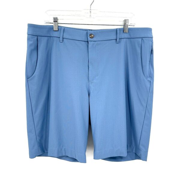 JOHNNIE-O Men Ripple Blue Prep Performance 9" Inseam Golf Country Shorts Size 38 - Picture 2 of 6